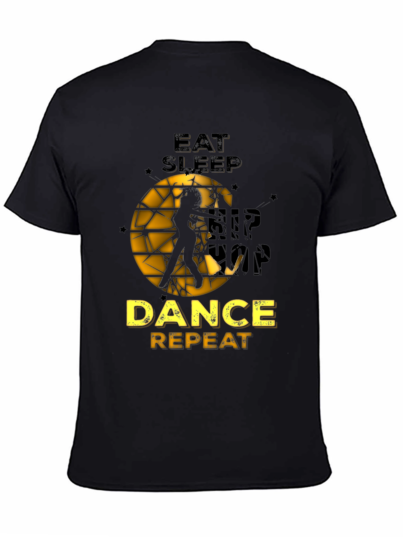 Eat Sleep Dance Repeat Black Graphic Tee