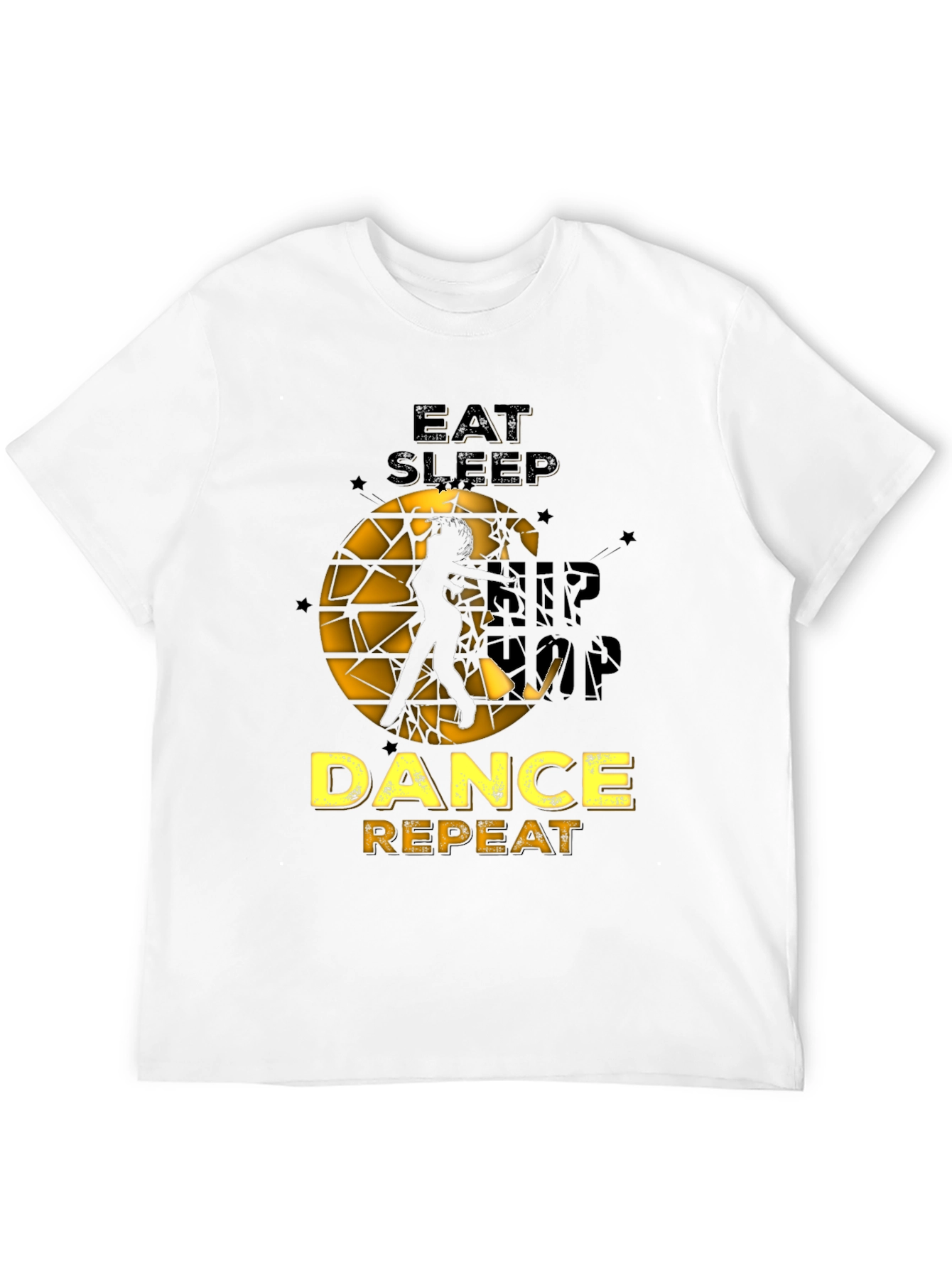 Eat Sleep Dance Repeat Black Graphic Tee
