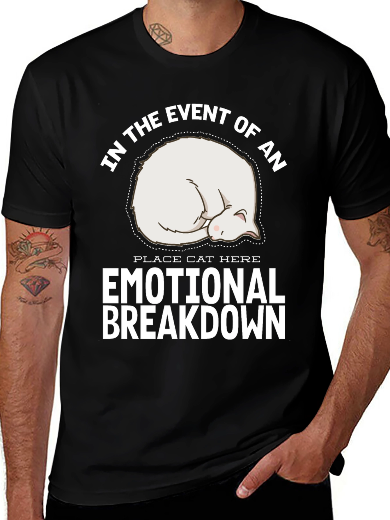 Emotional Breakdown Cat T-Shirt