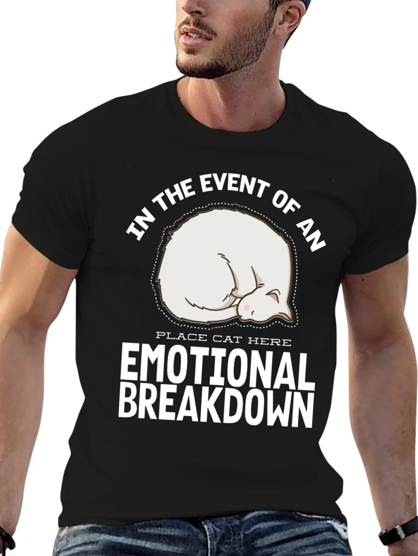 Emotional Breakdown Cat T-Shirt
