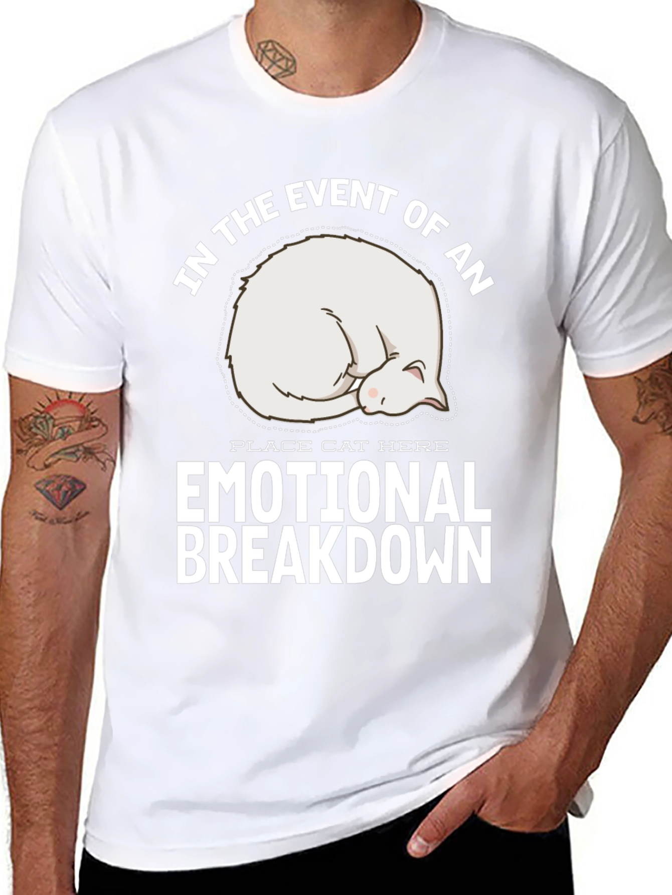 Emotional Breakdown Cat T-Shirt