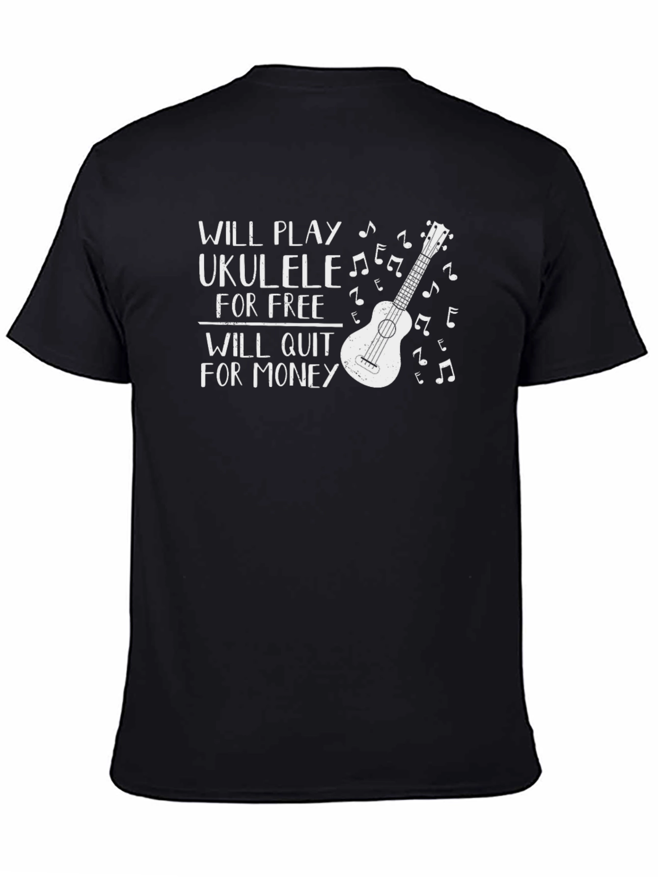 Ukulele Player T-Shirt - Will Play for Free