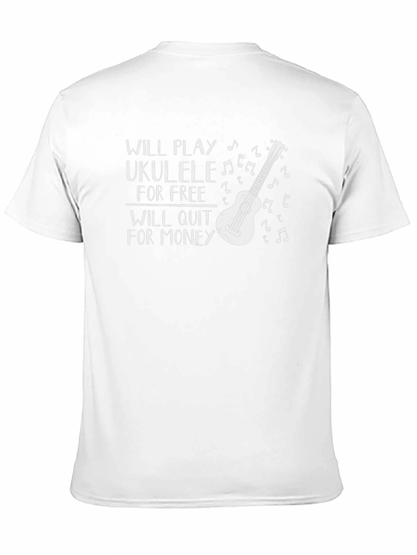 Ukulele Player T-Shirt - Will Play for Free