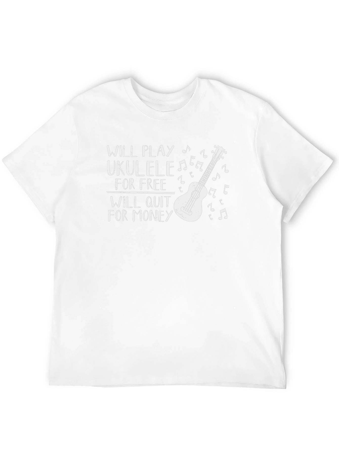 Ukulele Player T-Shirt - Will Play for Free