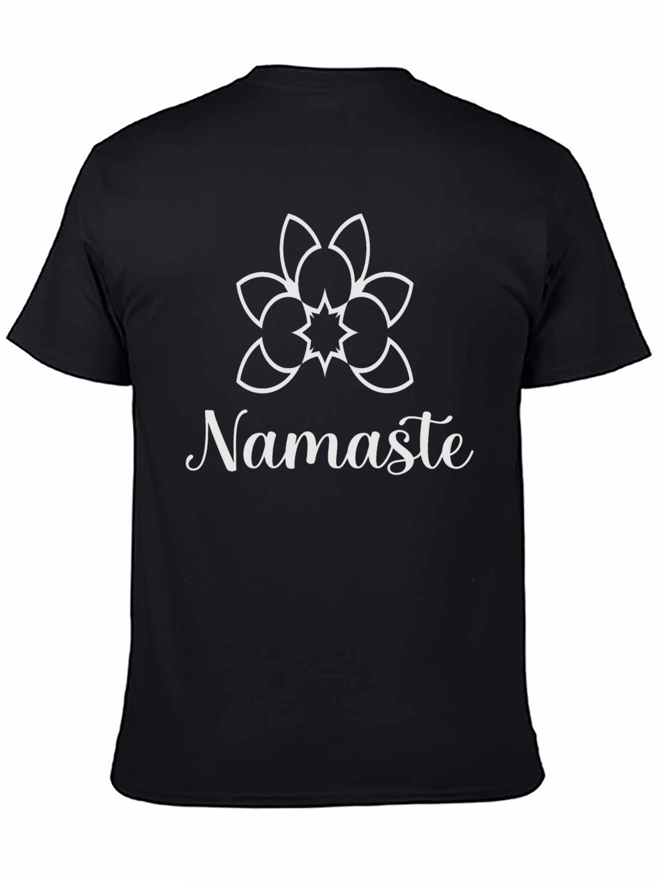 Namaste Yoga Graphic T-Shirt - Black