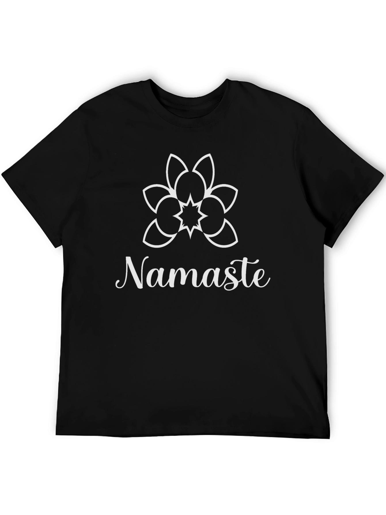 Namaste Yoga Graphic T-Shirt - Black