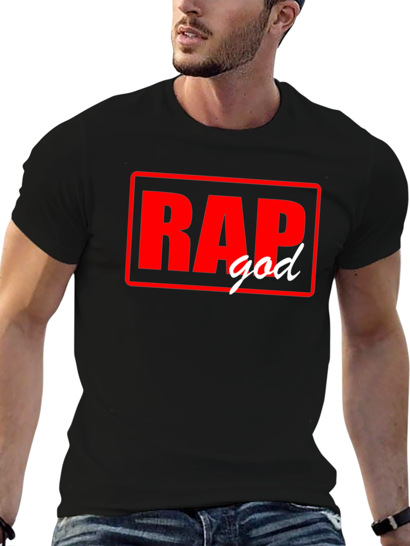 Rap God Black Graphic Tee