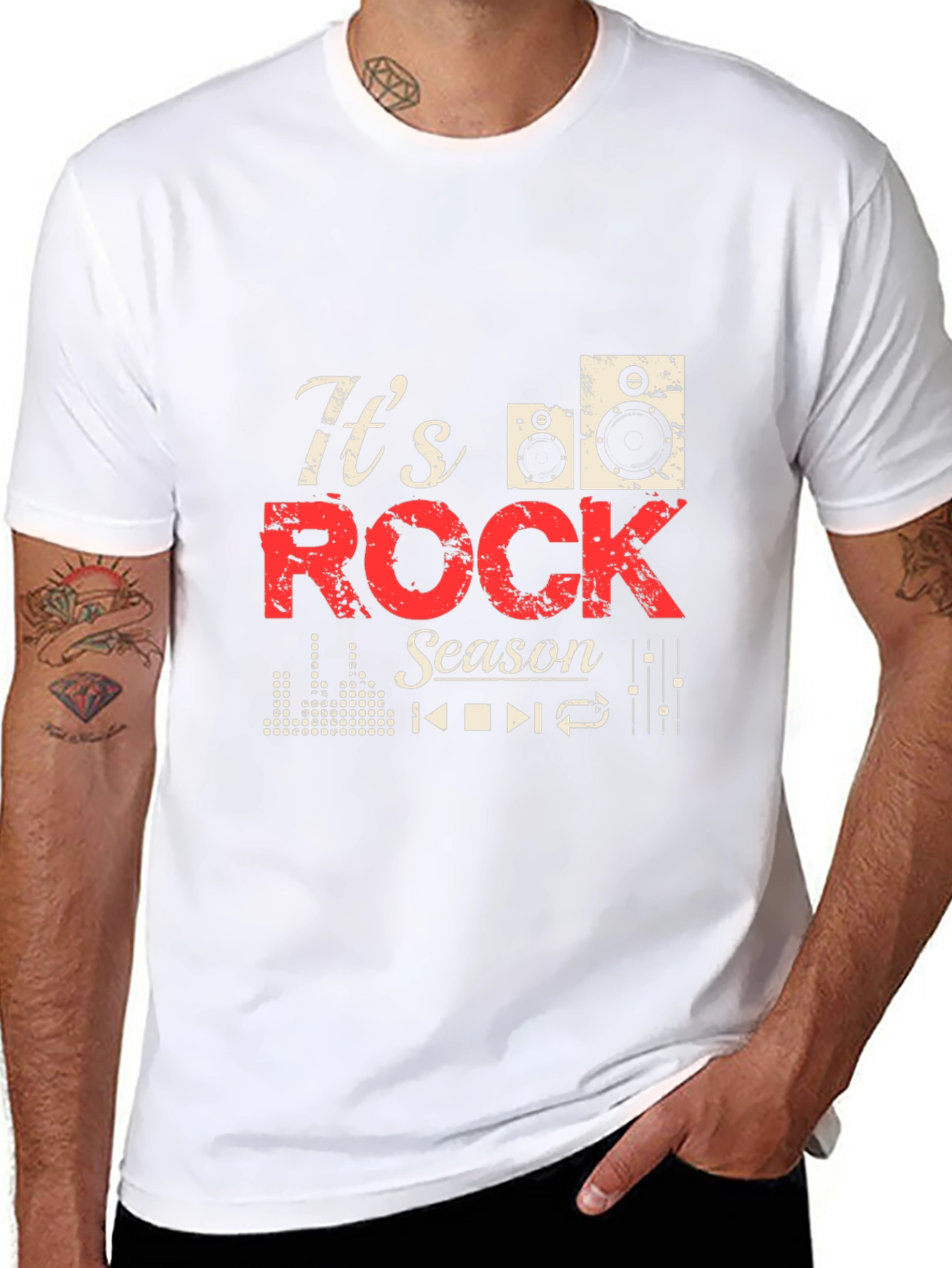 Its Rock Season Black T-Shirt