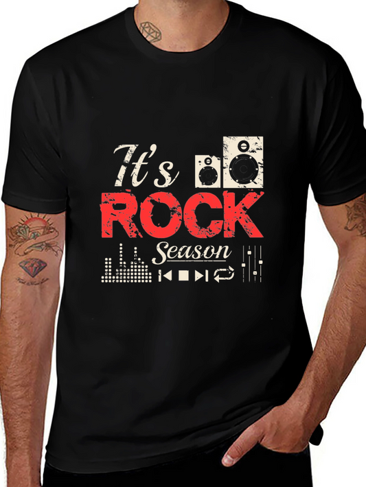 Its Rock Season Black T-Shirt