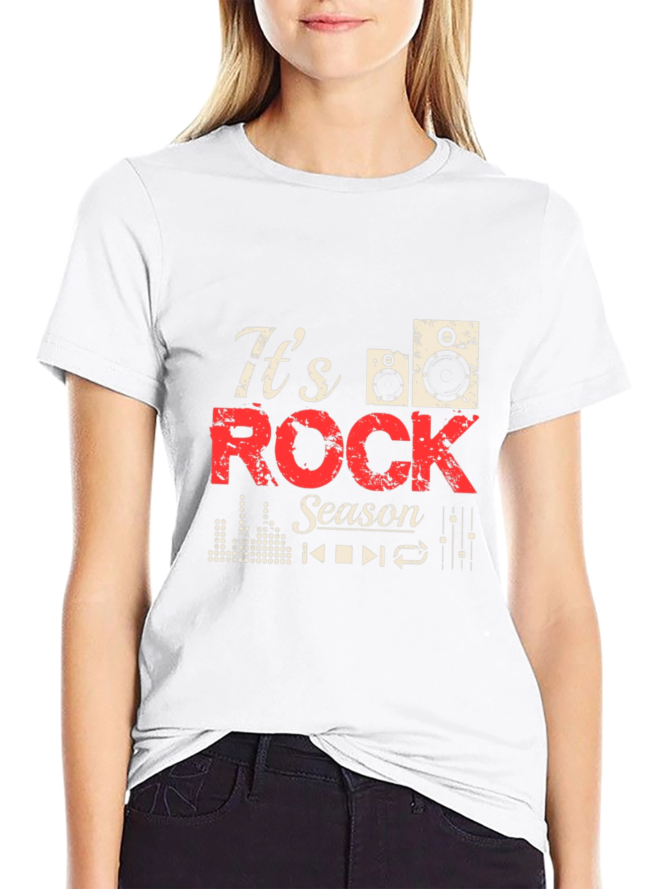 Its Rock Season Black T-Shirt