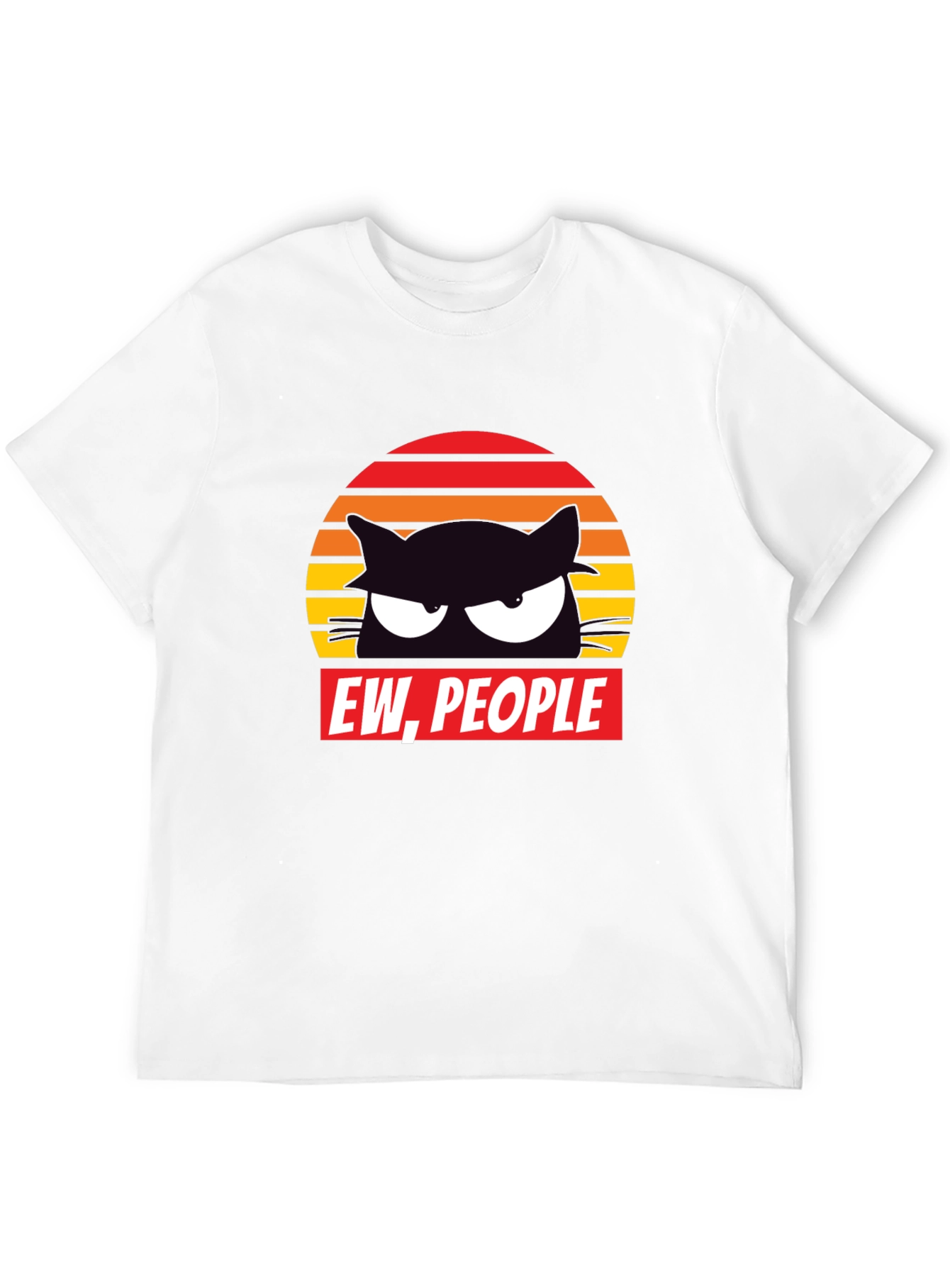 Ew People Cat Graphic T-Shirt