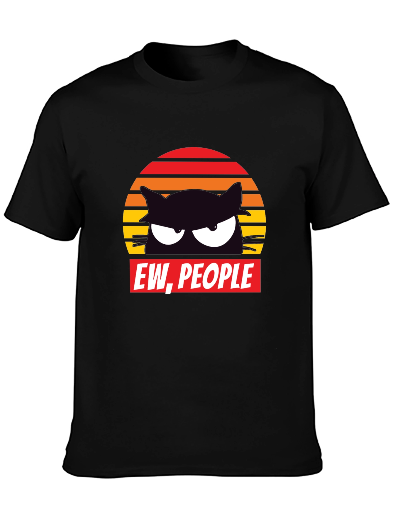 Ew People Cat Graphic T-Shirt