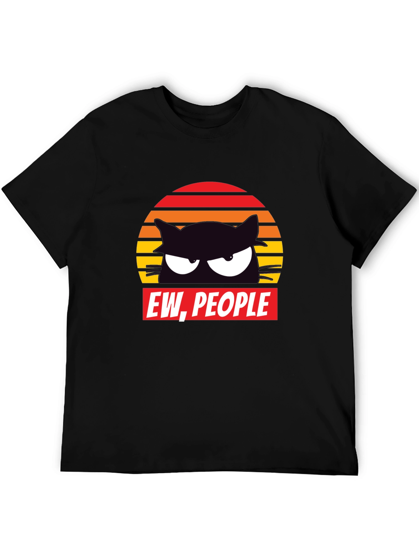 Ew People Cat Graphic T-Shirt