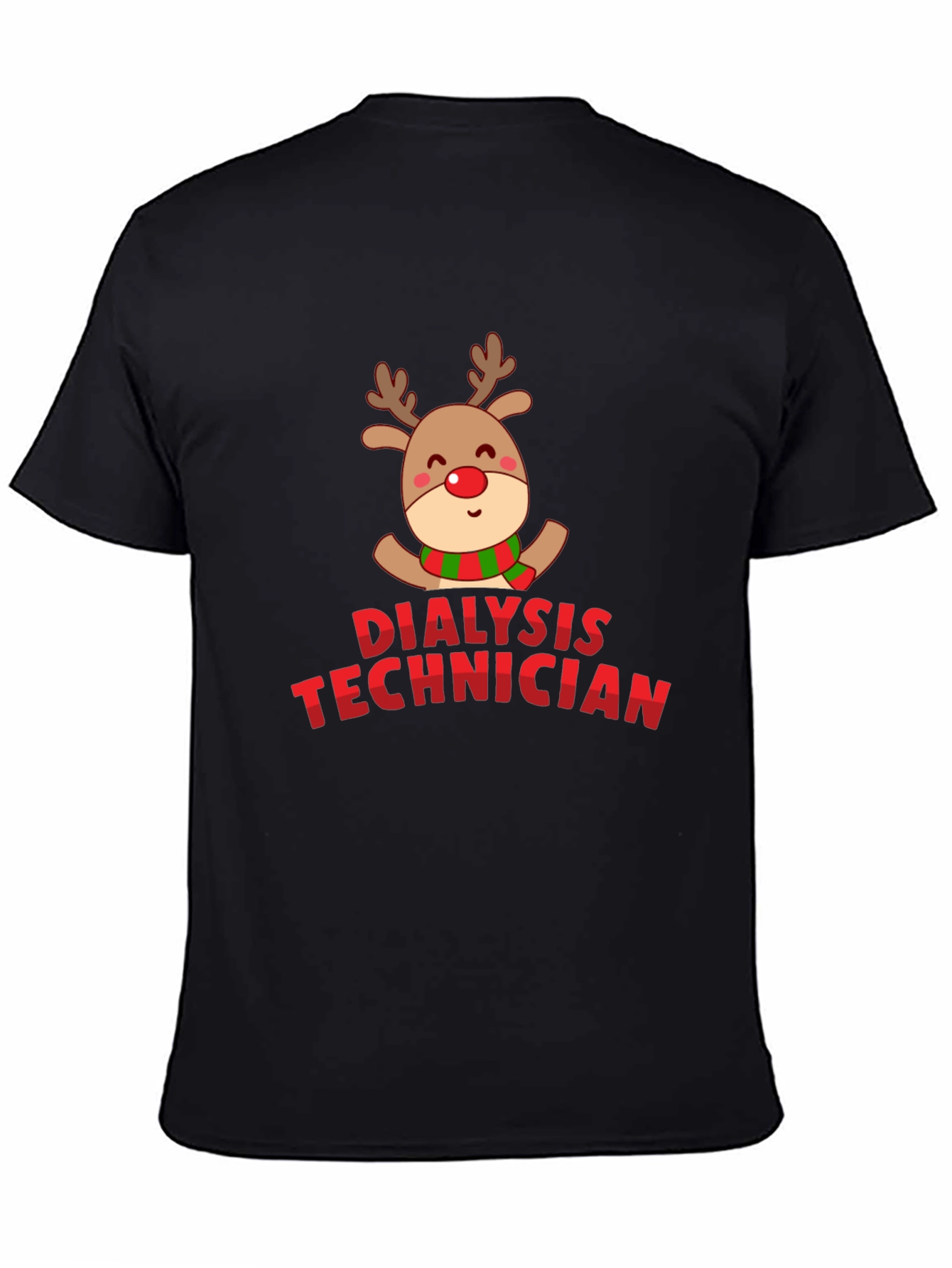 Christmas Dialysis Technician Reindeer T-Shirt