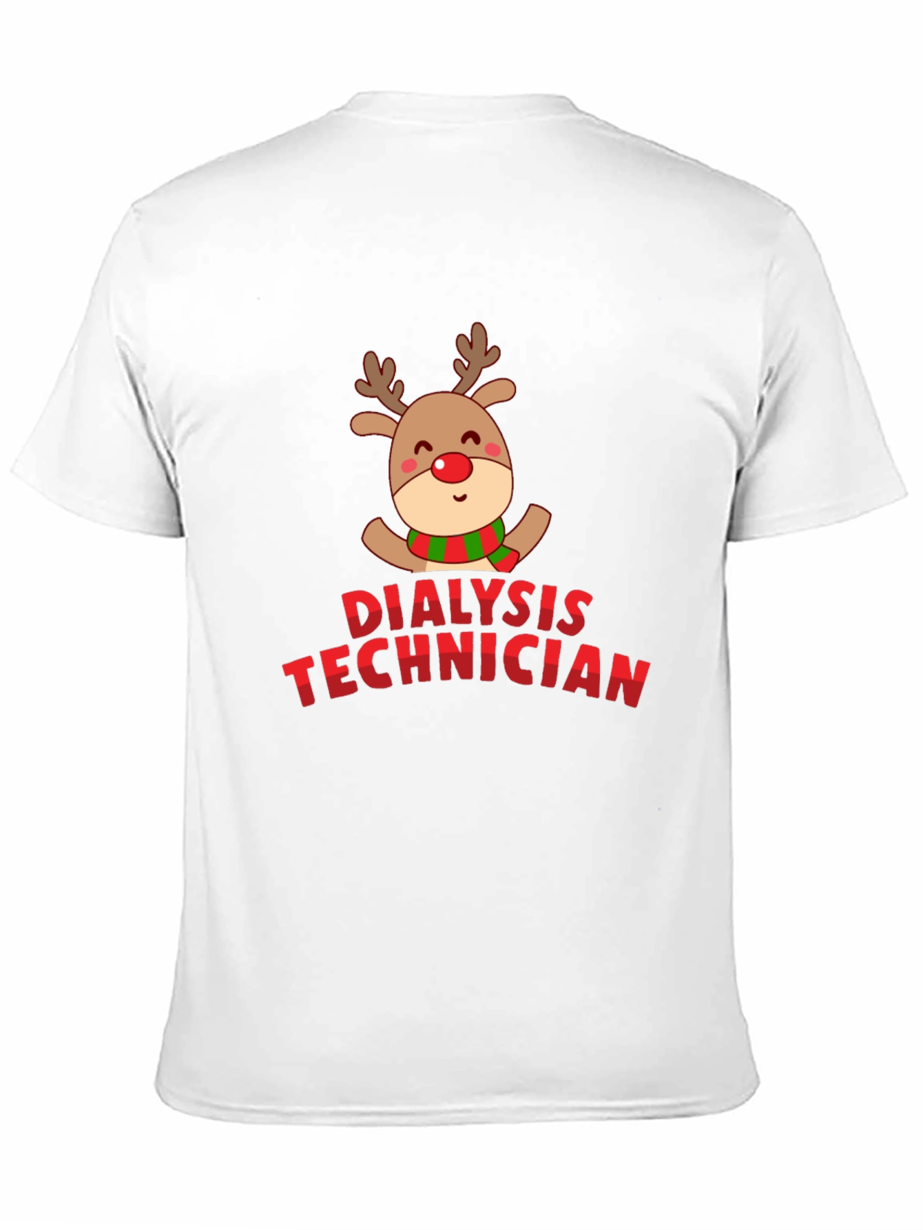 Christmas Dialysis Technician Reindeer T-Shirt
