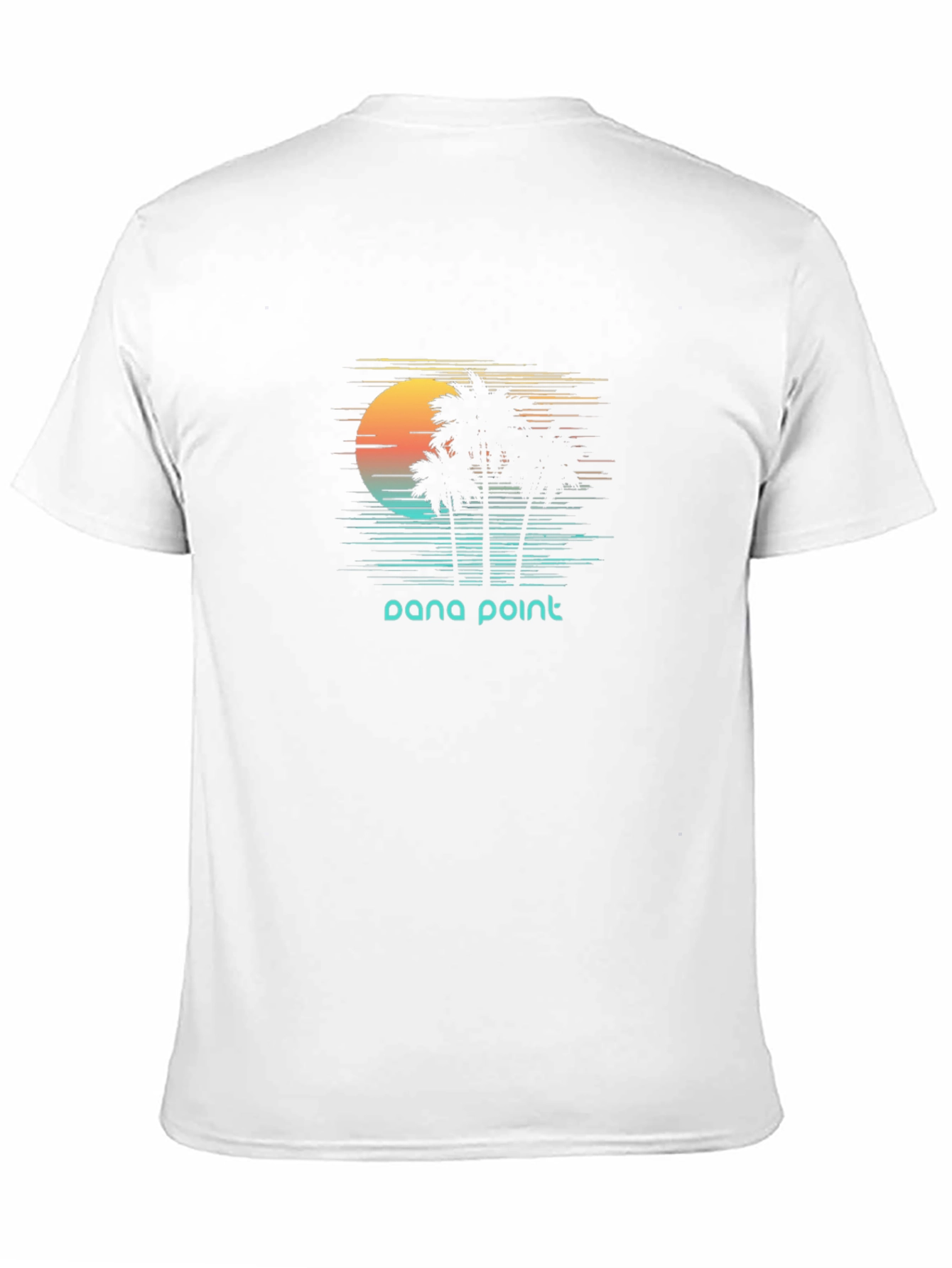 Dana Point Palm Tree Sunset Graphic T-Shirt