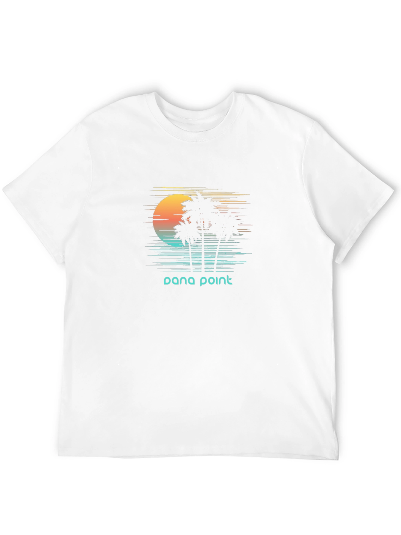 Dana Point Palm Tree Sunset Graphic T-Shirt