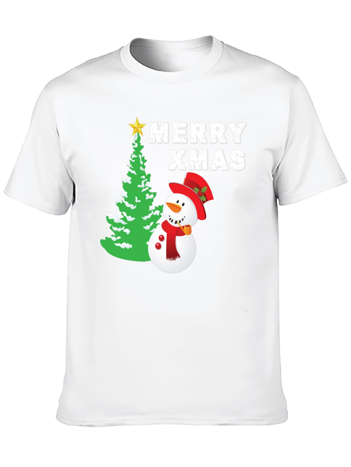 Festive Merry Xmas Snowman T-Shirt