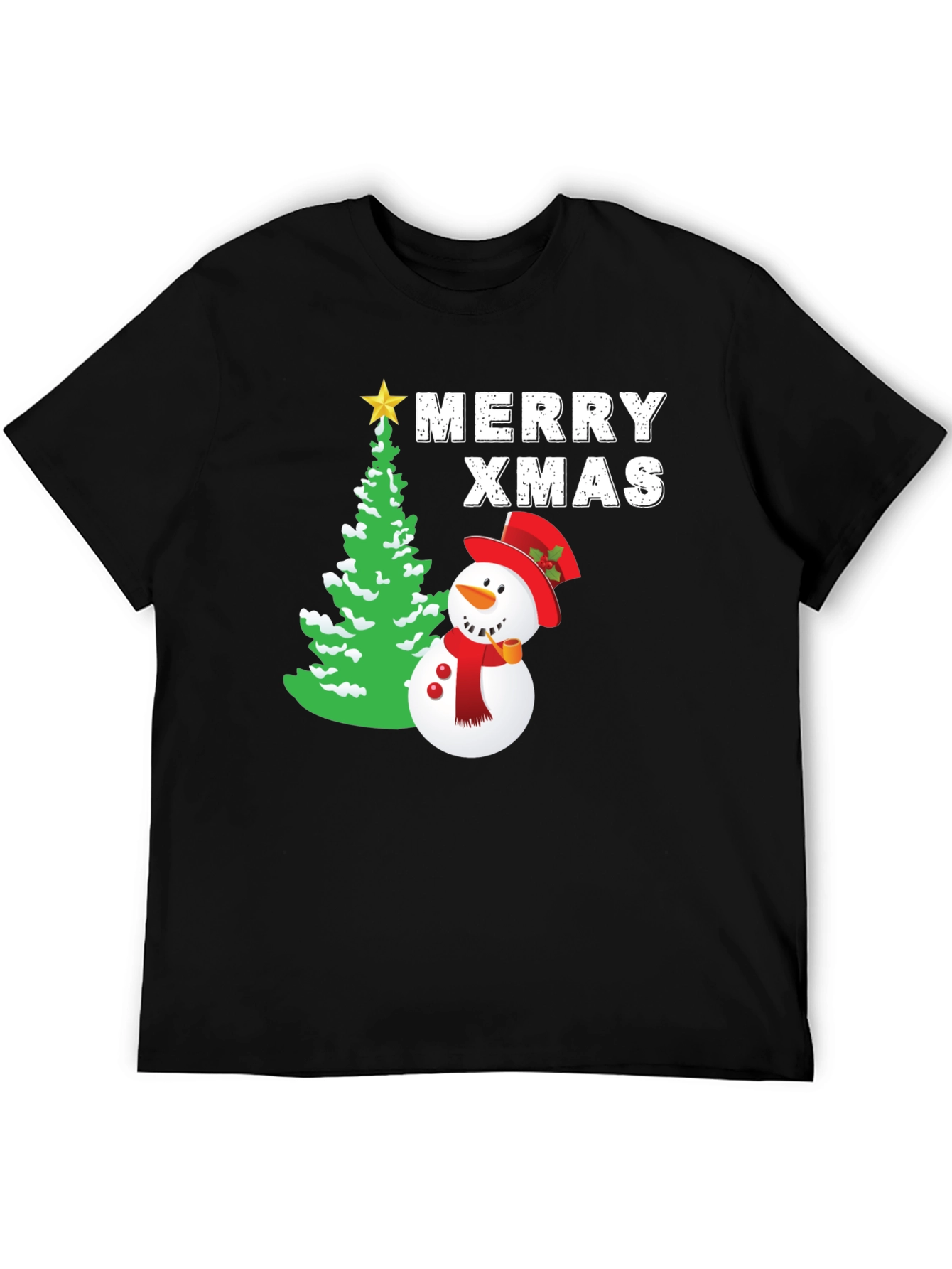Festive Merry Xmas Snowman T-Shirt