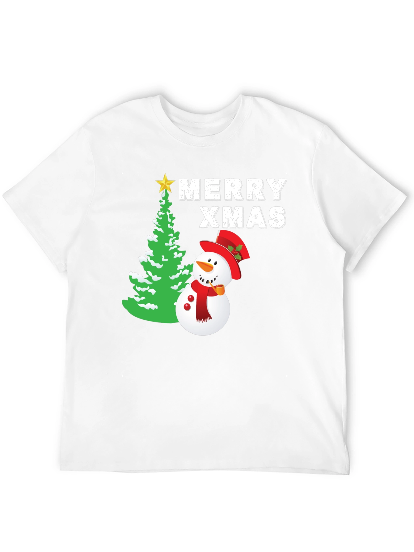 Festive Merry Xmas Snowman T-Shirt