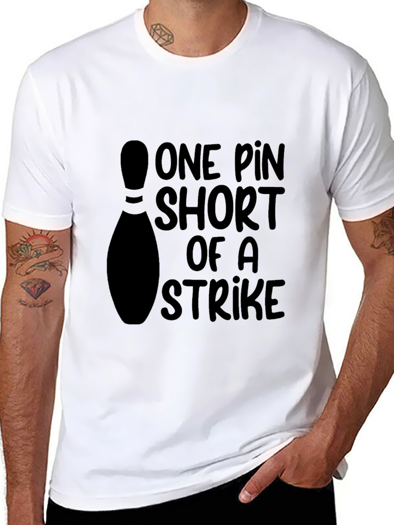 One Pin Short Of A Strike Bowling T-Shirt