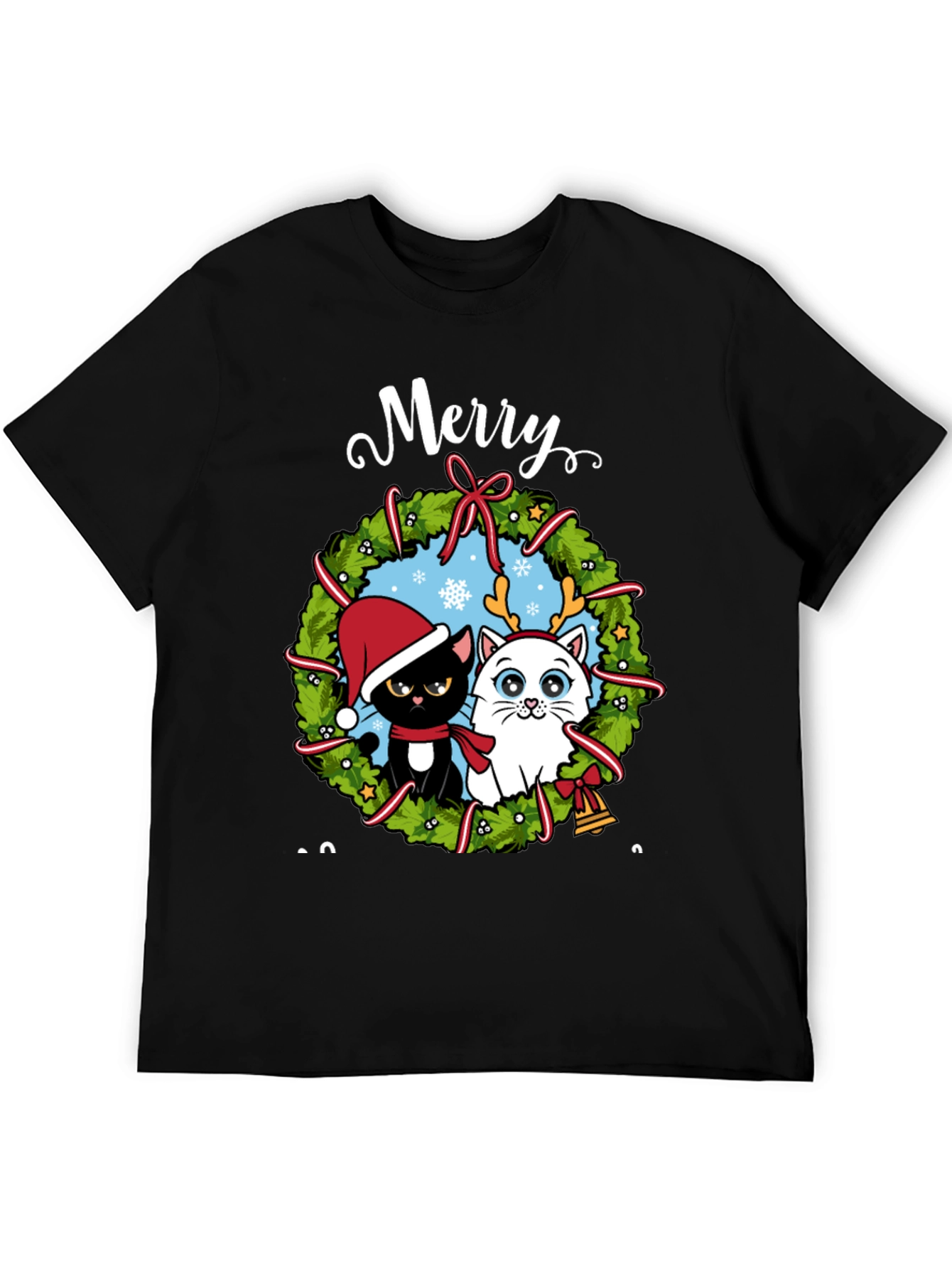 Merry Cats Christmas T-Shirt