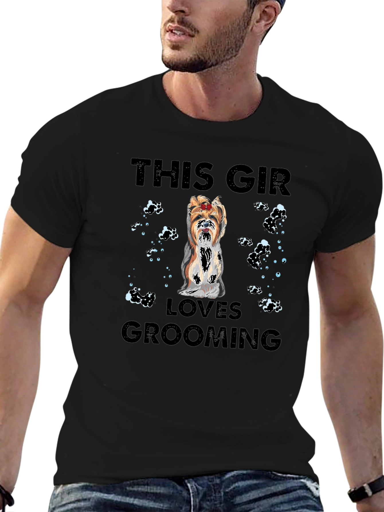 Dog Grooming T-Shirt - This Girl Loves Grooming