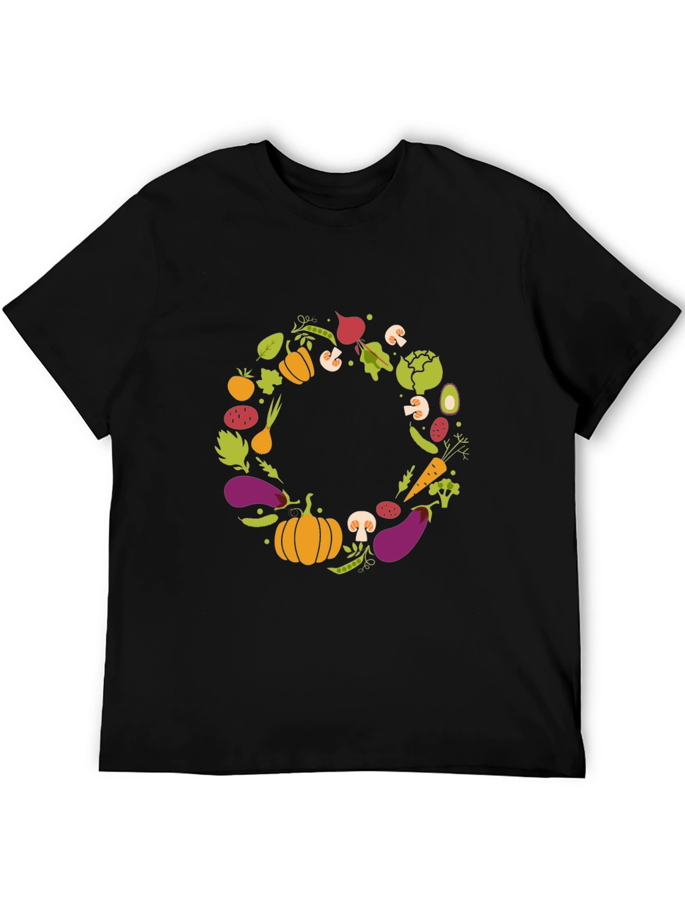 Vegetable Wreath Graphic T-Shirt