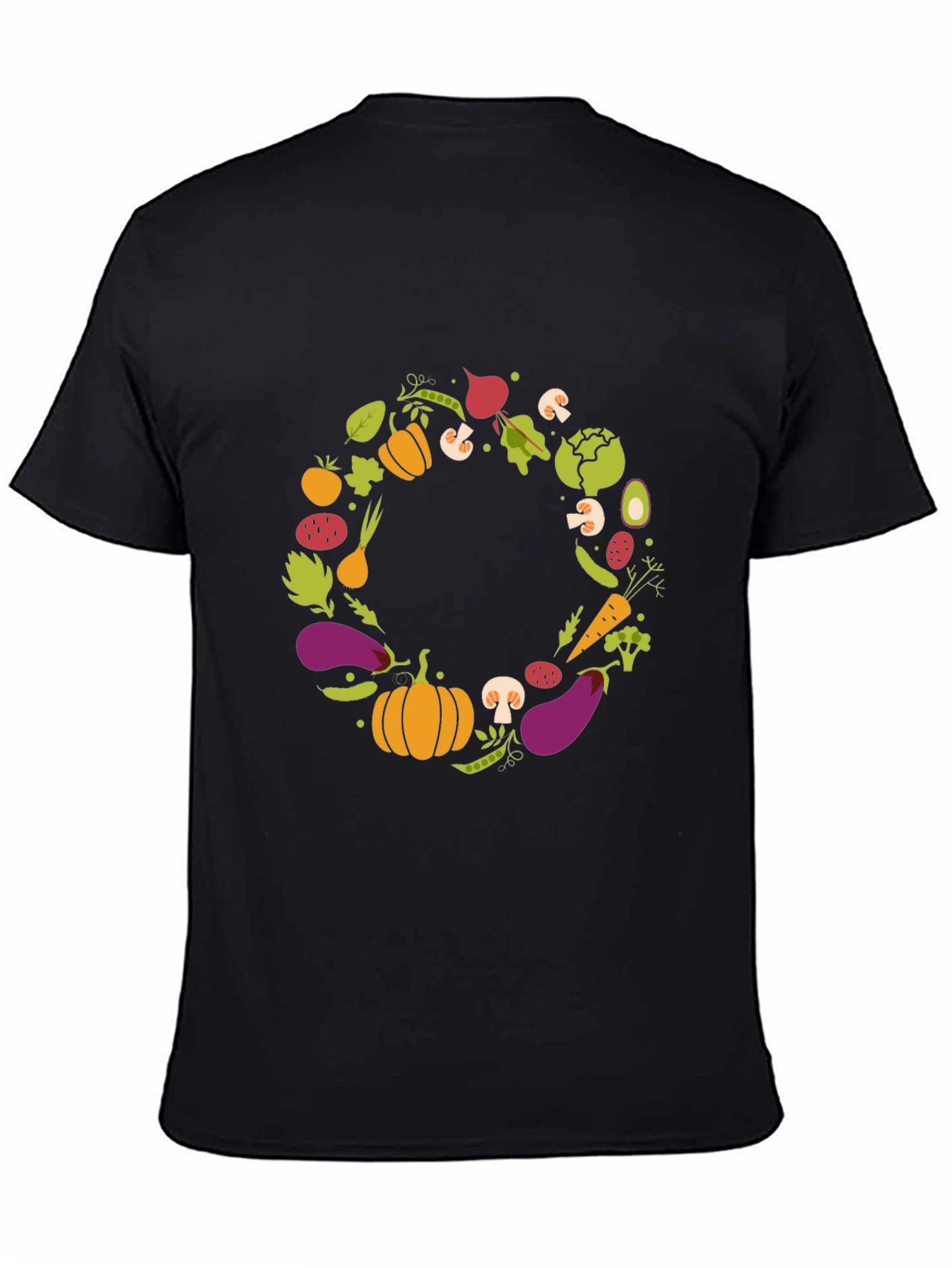 Vegetable Wreath Graphic T-Shirt