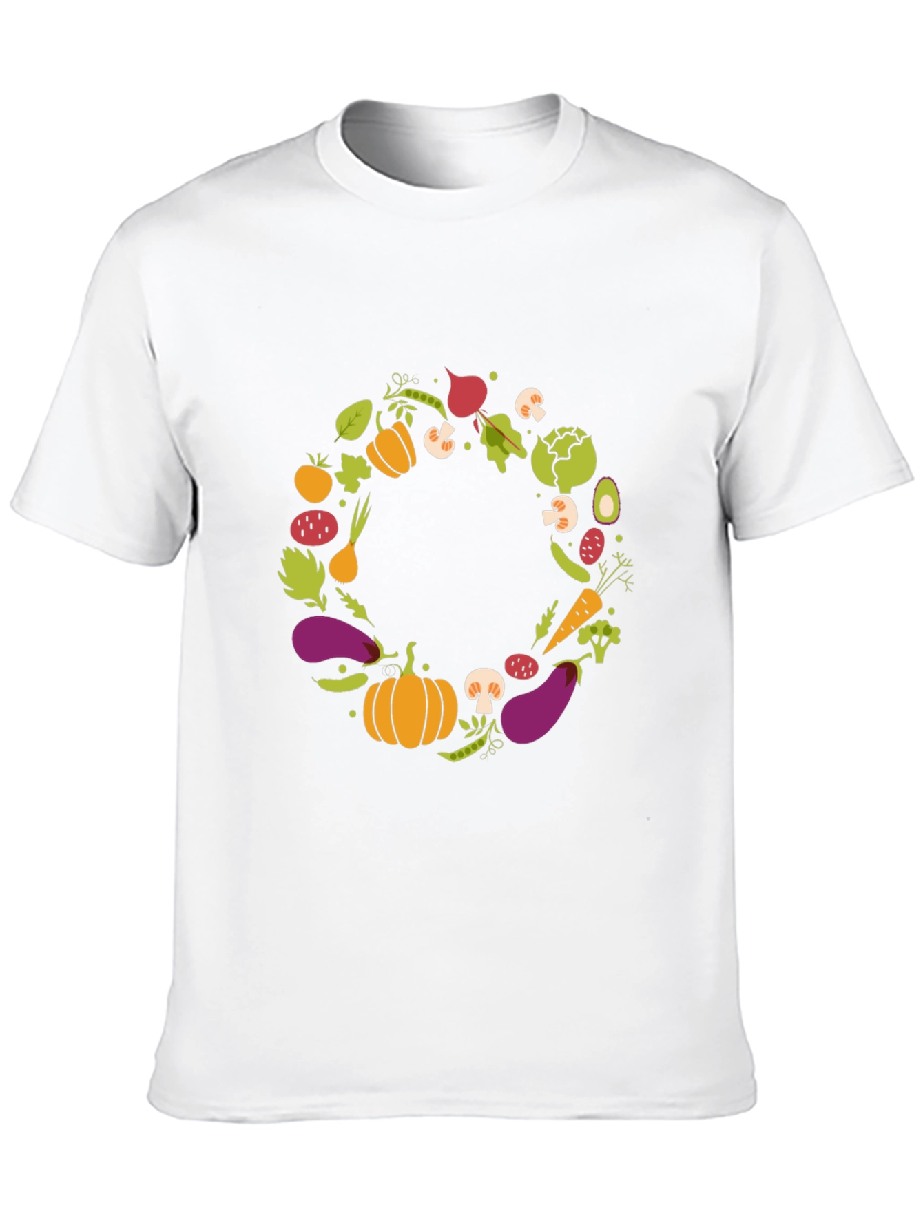 Vegetable Wreath Graphic T-Shirt