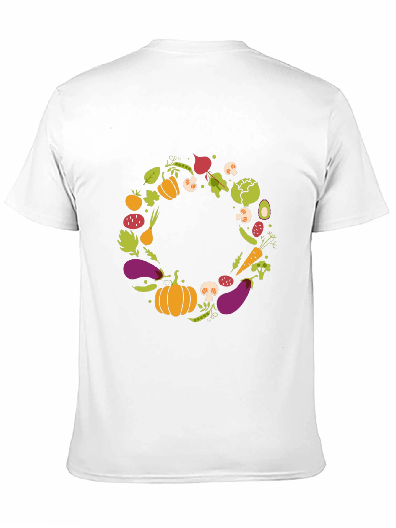 Vegetable Wreath Graphic T-Shirt