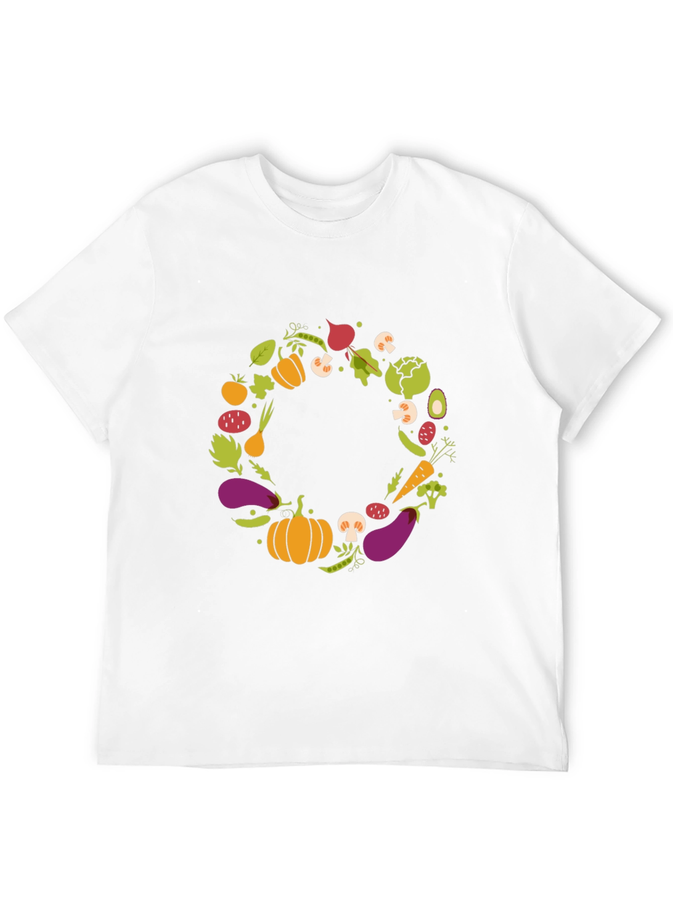 Vegetable Wreath Graphic T-Shirt