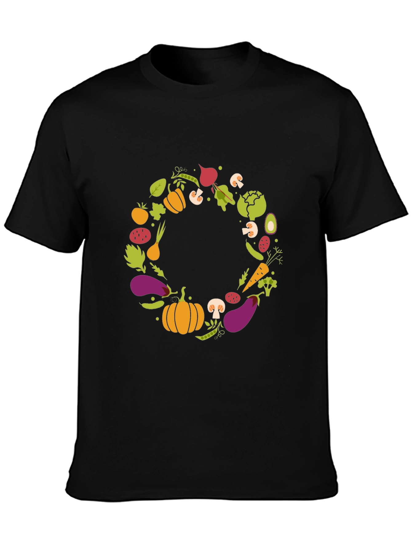 Vegetable Wreath Graphic T-Shirt