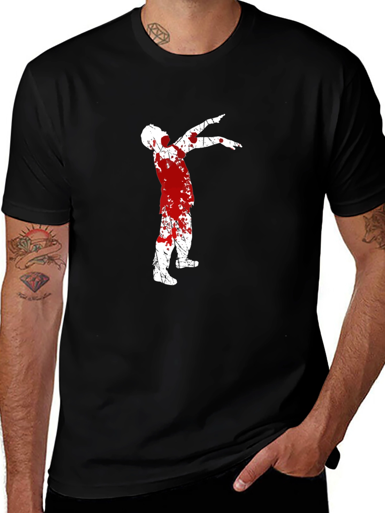 Bloody Zombie Dab T-Shirt - Halloween Tee
