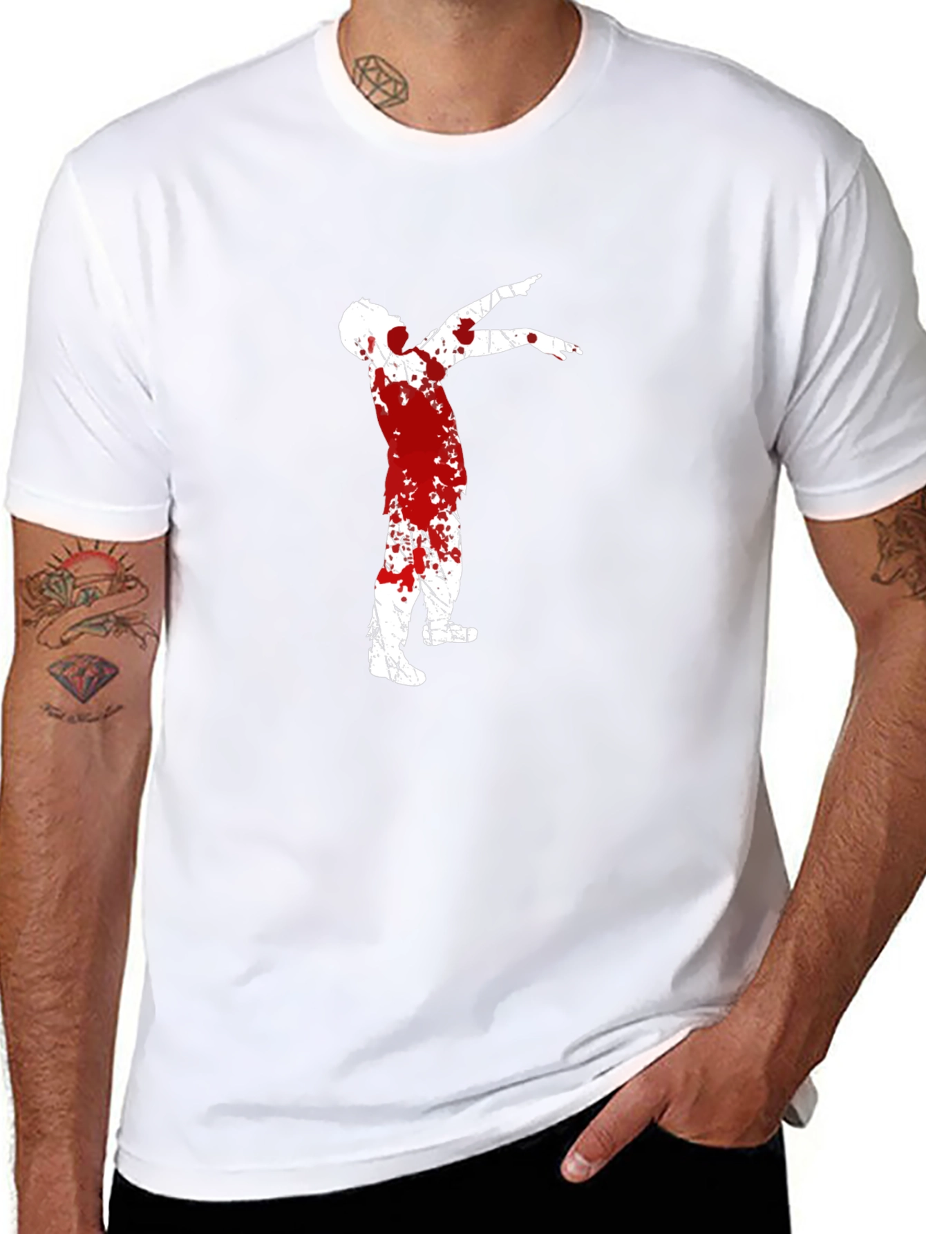 Bloody Zombie Dab T-Shirt - Halloween Tee