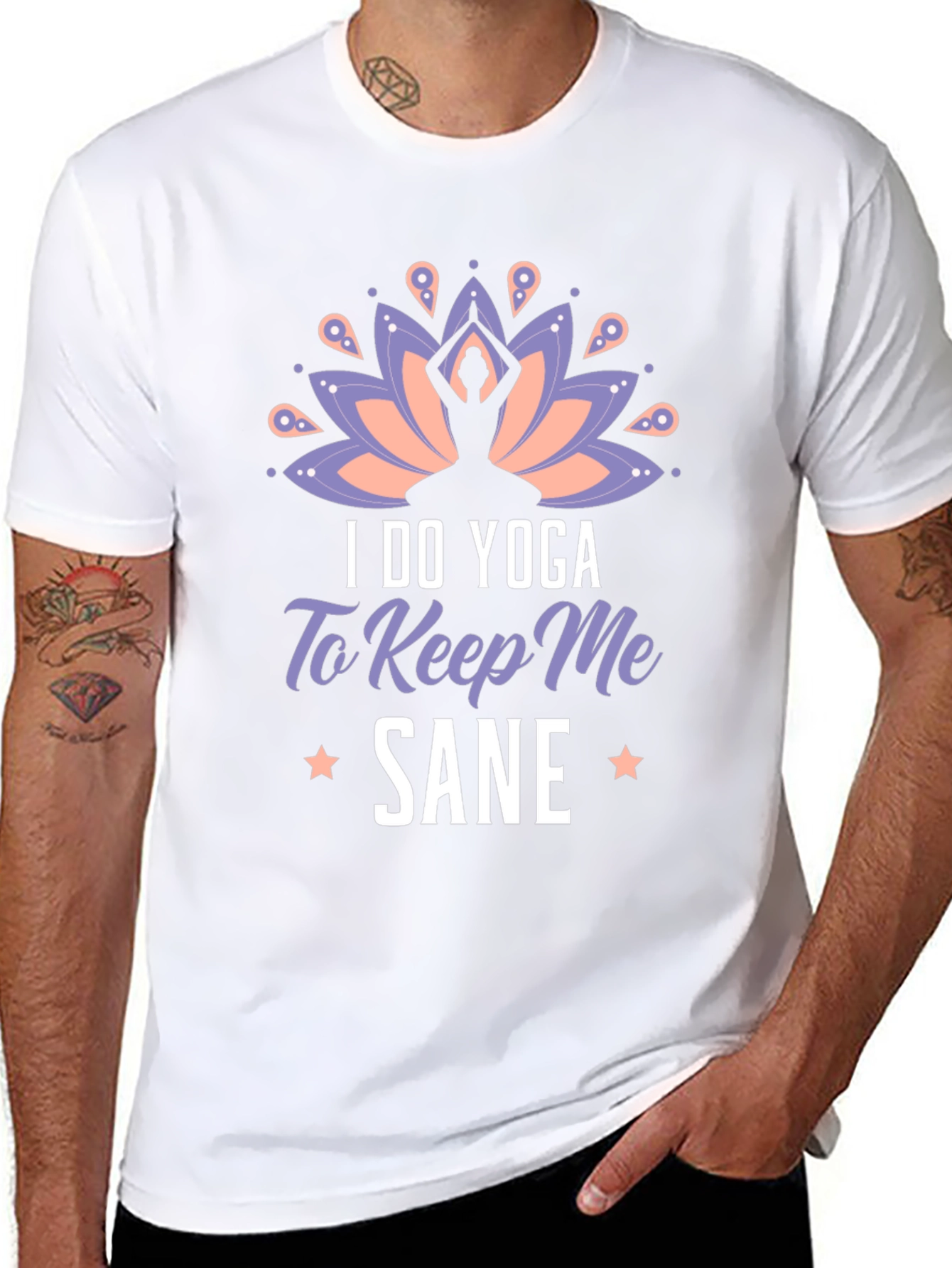 Yoga Sane Graphic Tee - Soft Black T-Shirt