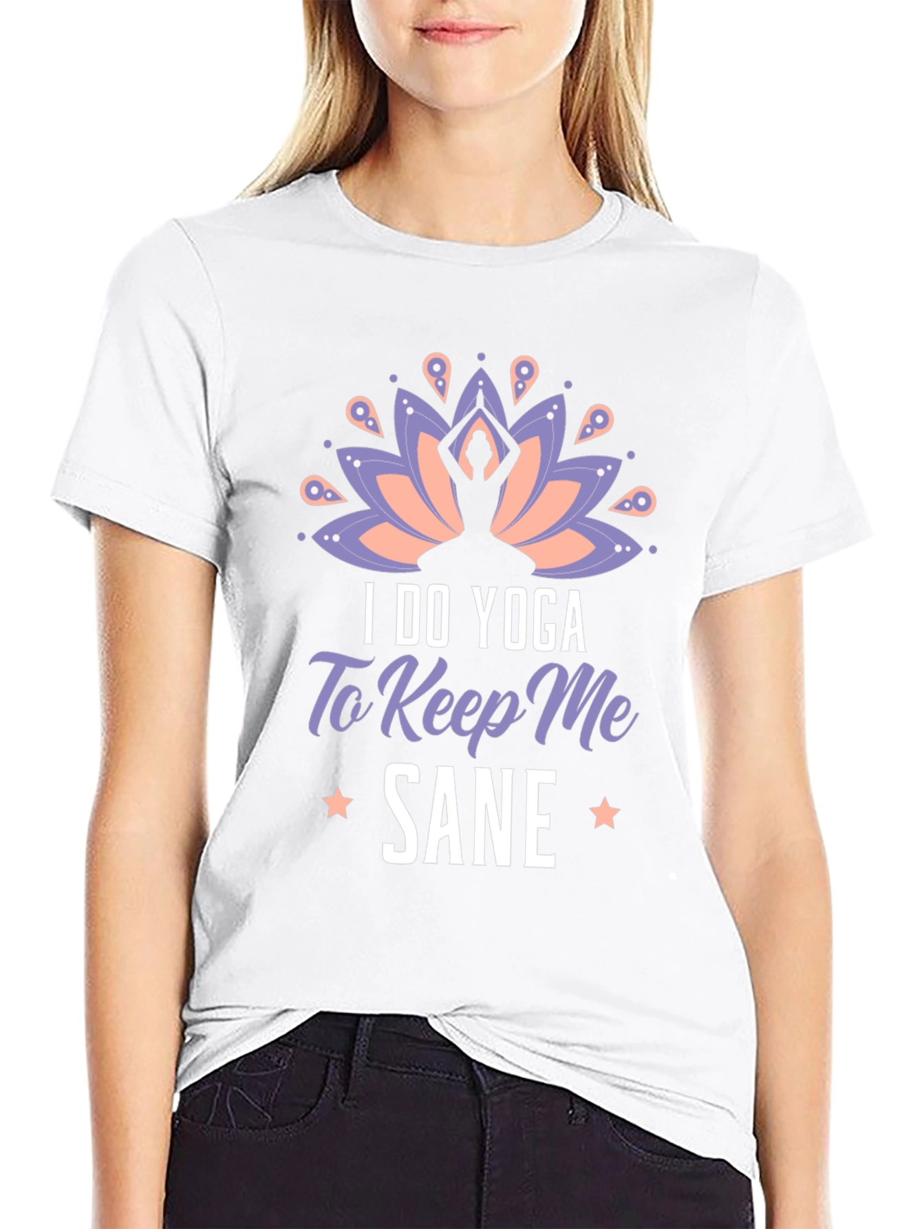 Yoga Sane Graphic Tee - Soft Black T-Shirt