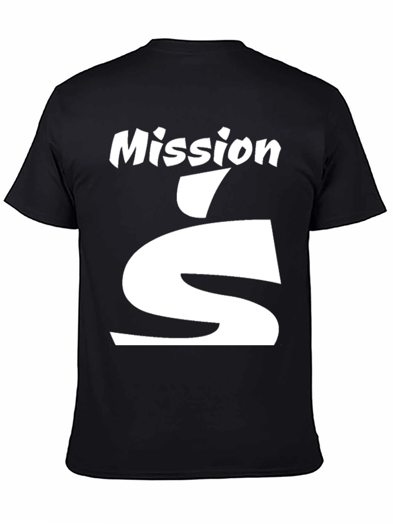 Mission S Black T-Shirt - Stylish Graphic Tee