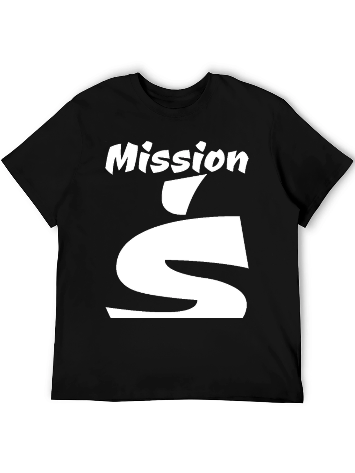Mission S Black T-Shirt - Stylish Graphic Tee