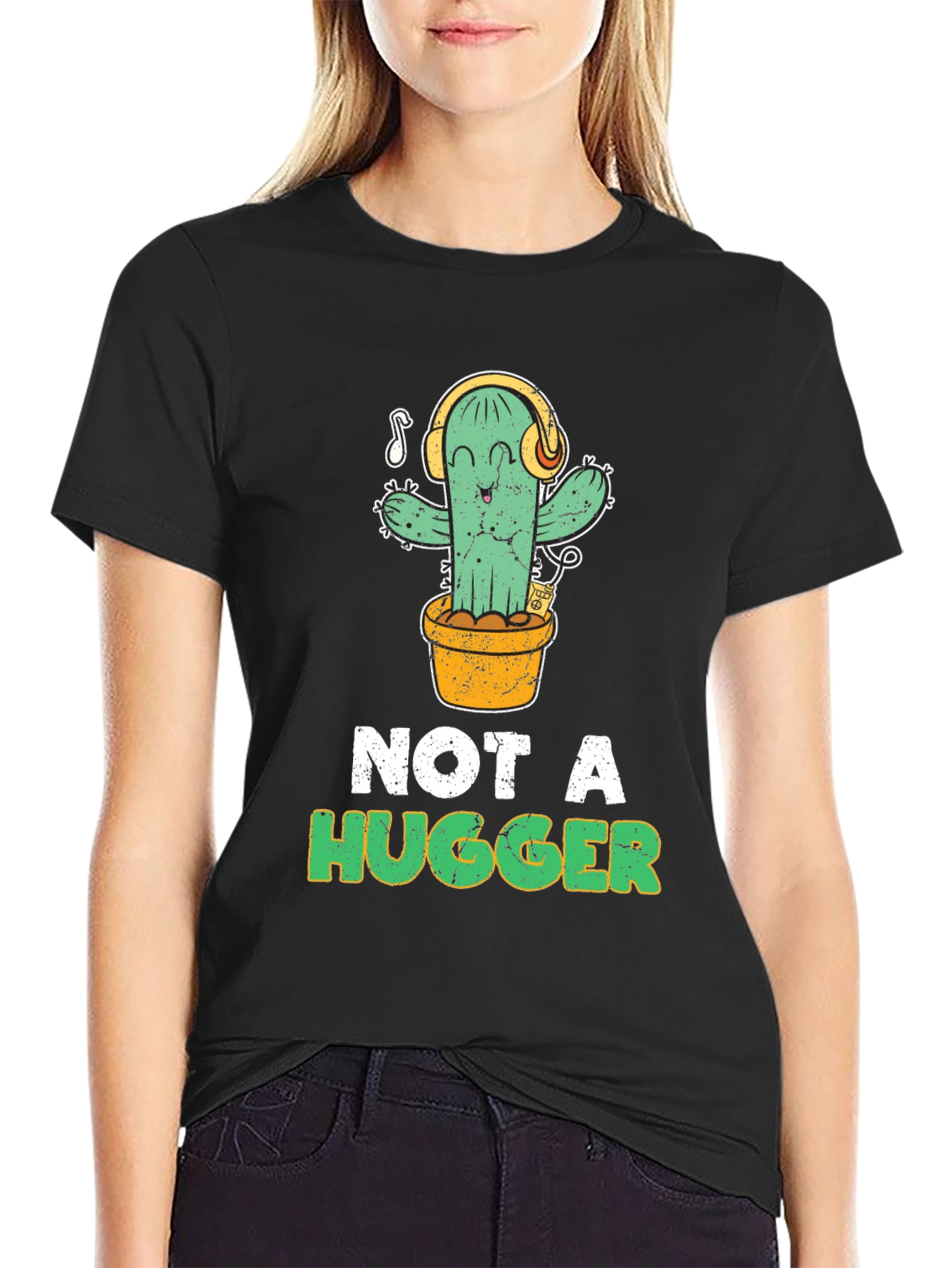 Not a Hugger Cactus T-Shirt