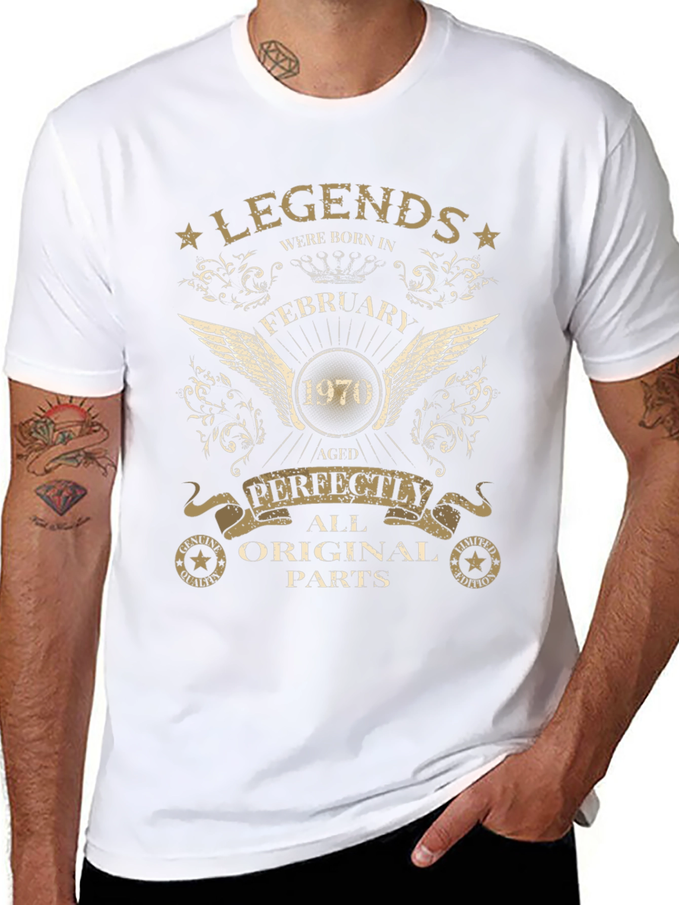 Legends Born in February 1970 T-Shirt