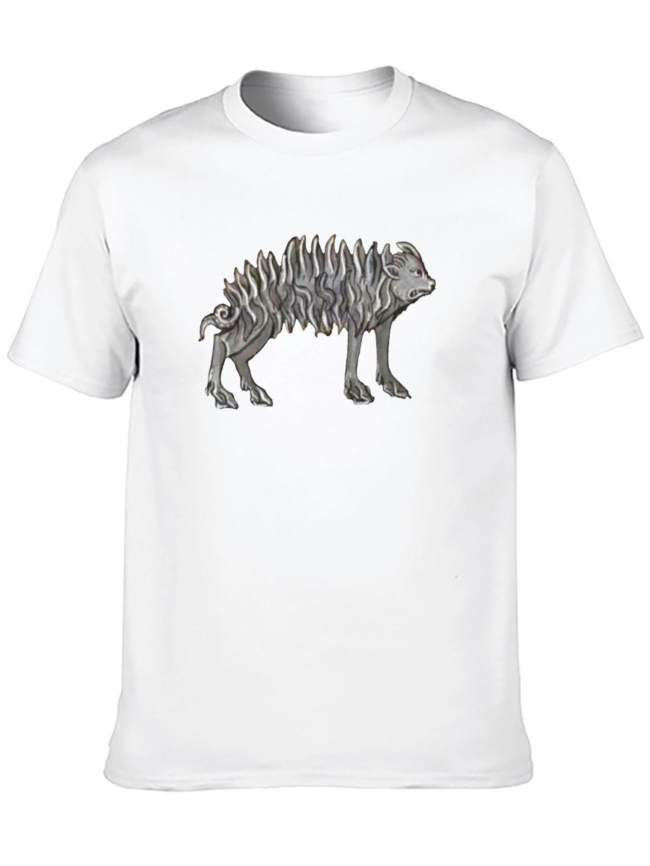 Unique Animal Graphic Black T-Shirt