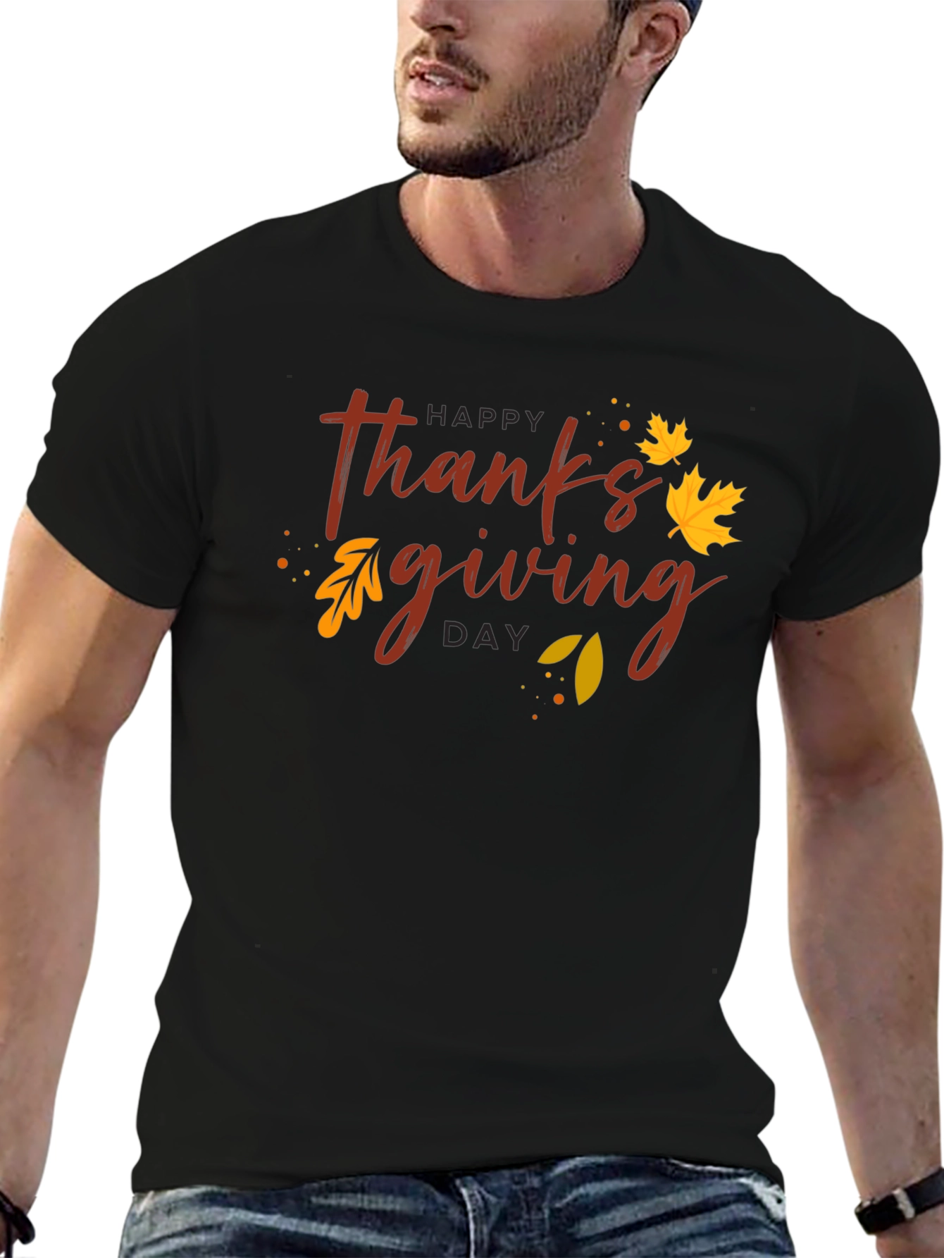 Happy Thanksgiving Day Graphic T-Shirt