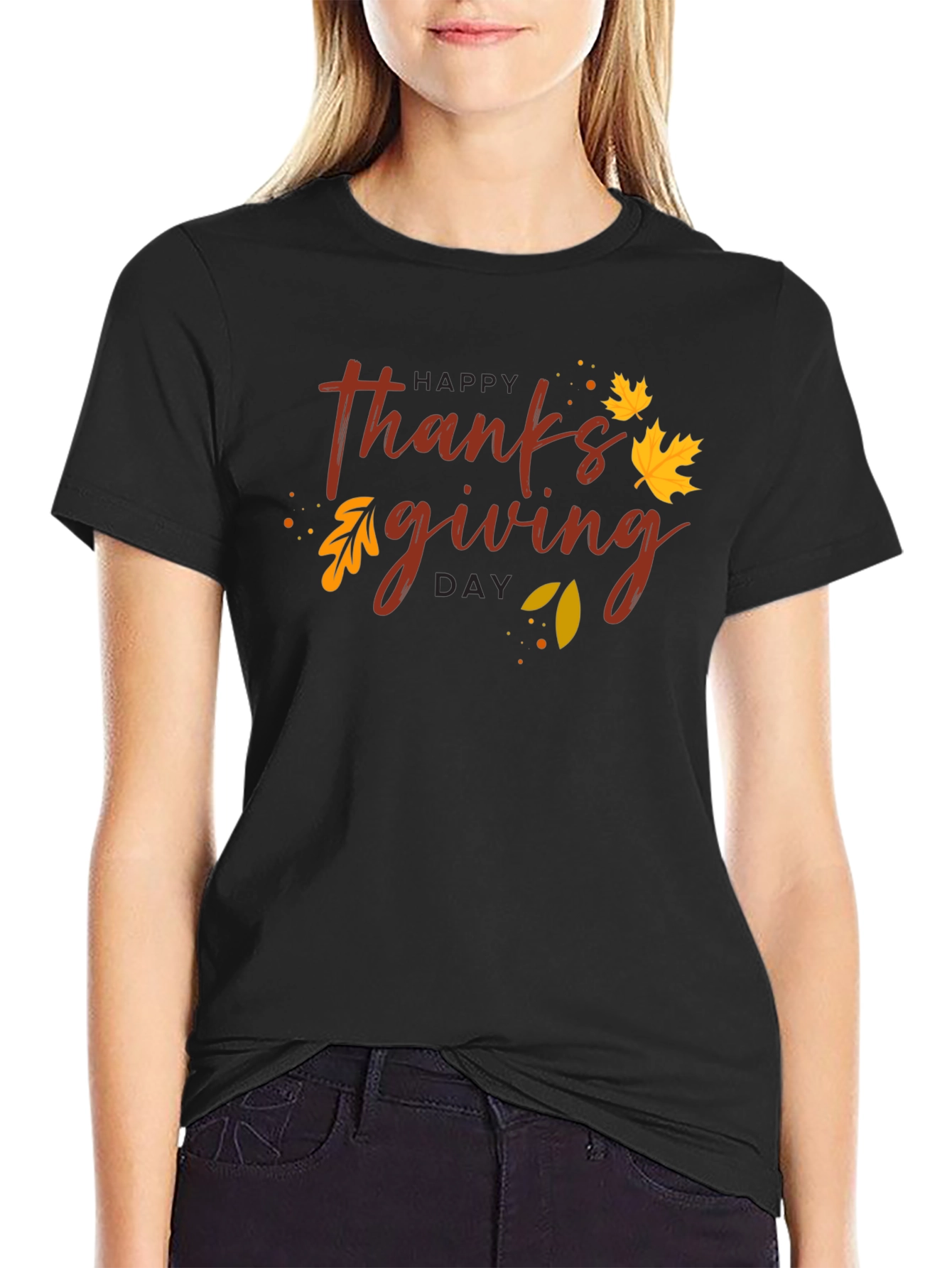 Happy Thanksgiving Day Graphic T-Shirt