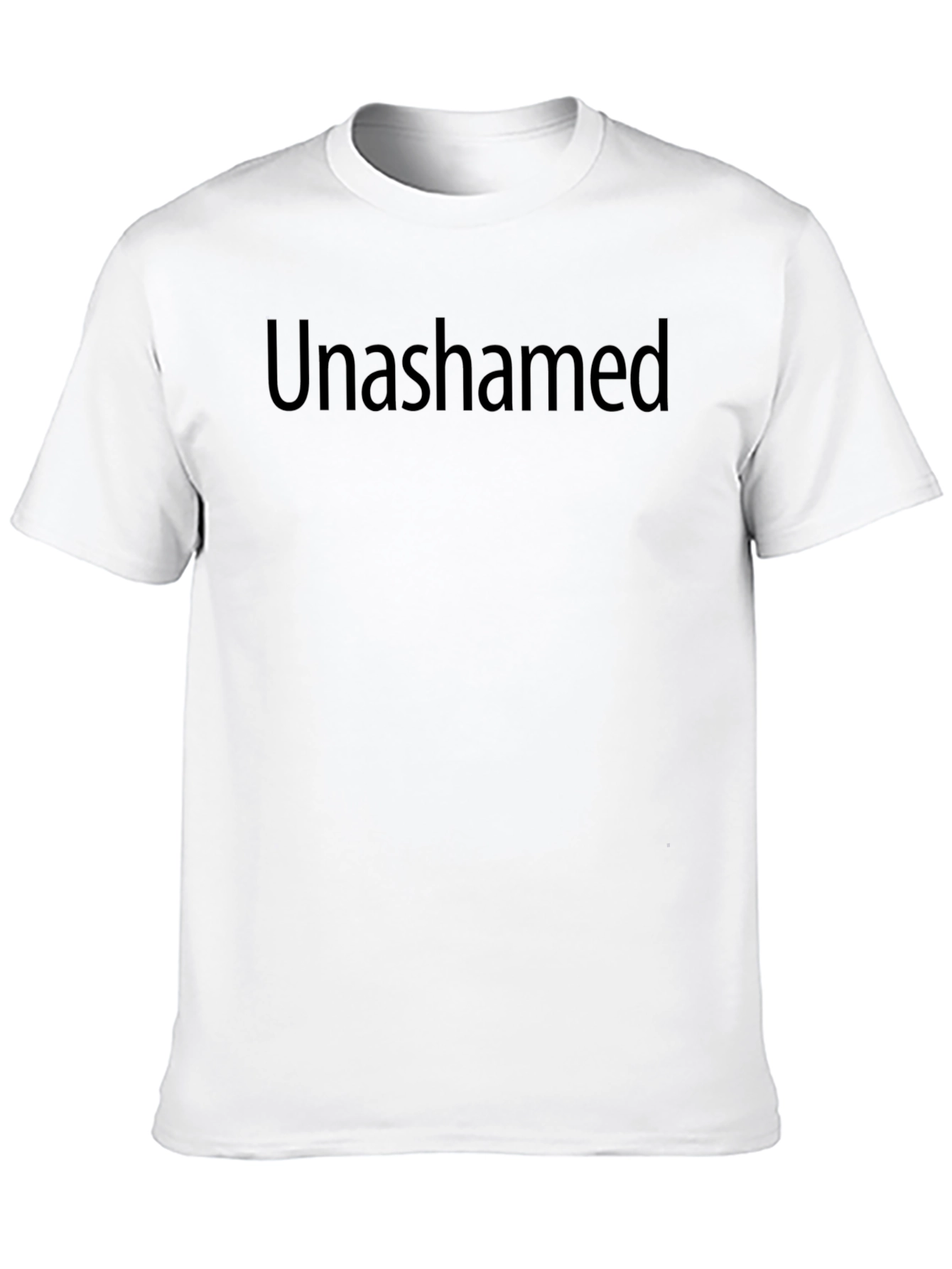 Unashamed Black T-Shirt - Bold Statement Tee