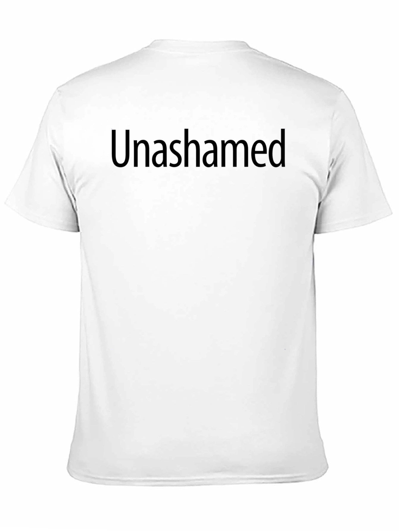 Unashamed Black T-Shirt - Bold Statement Tee