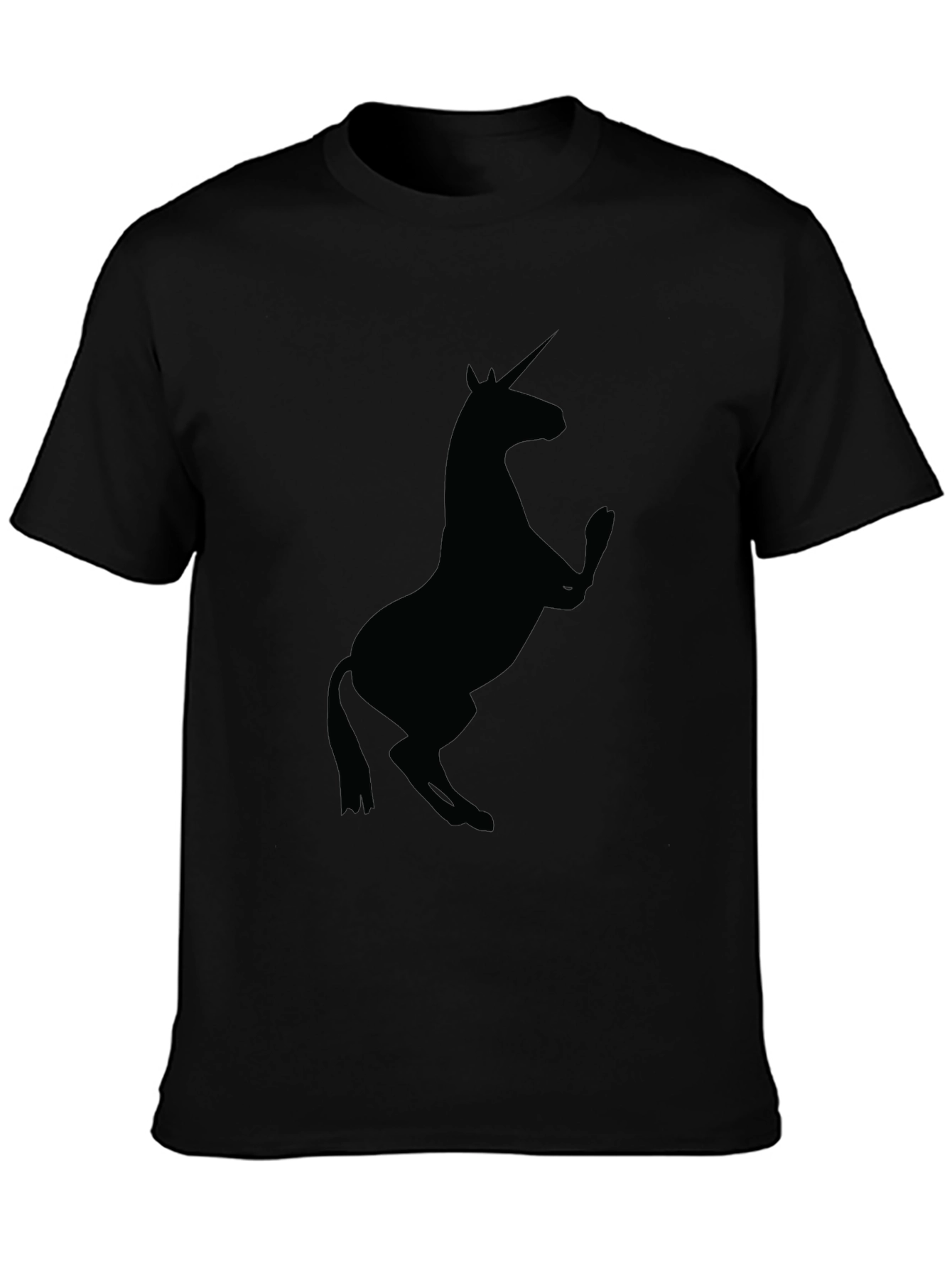 Unicorn Silhouette Black T-Shirt