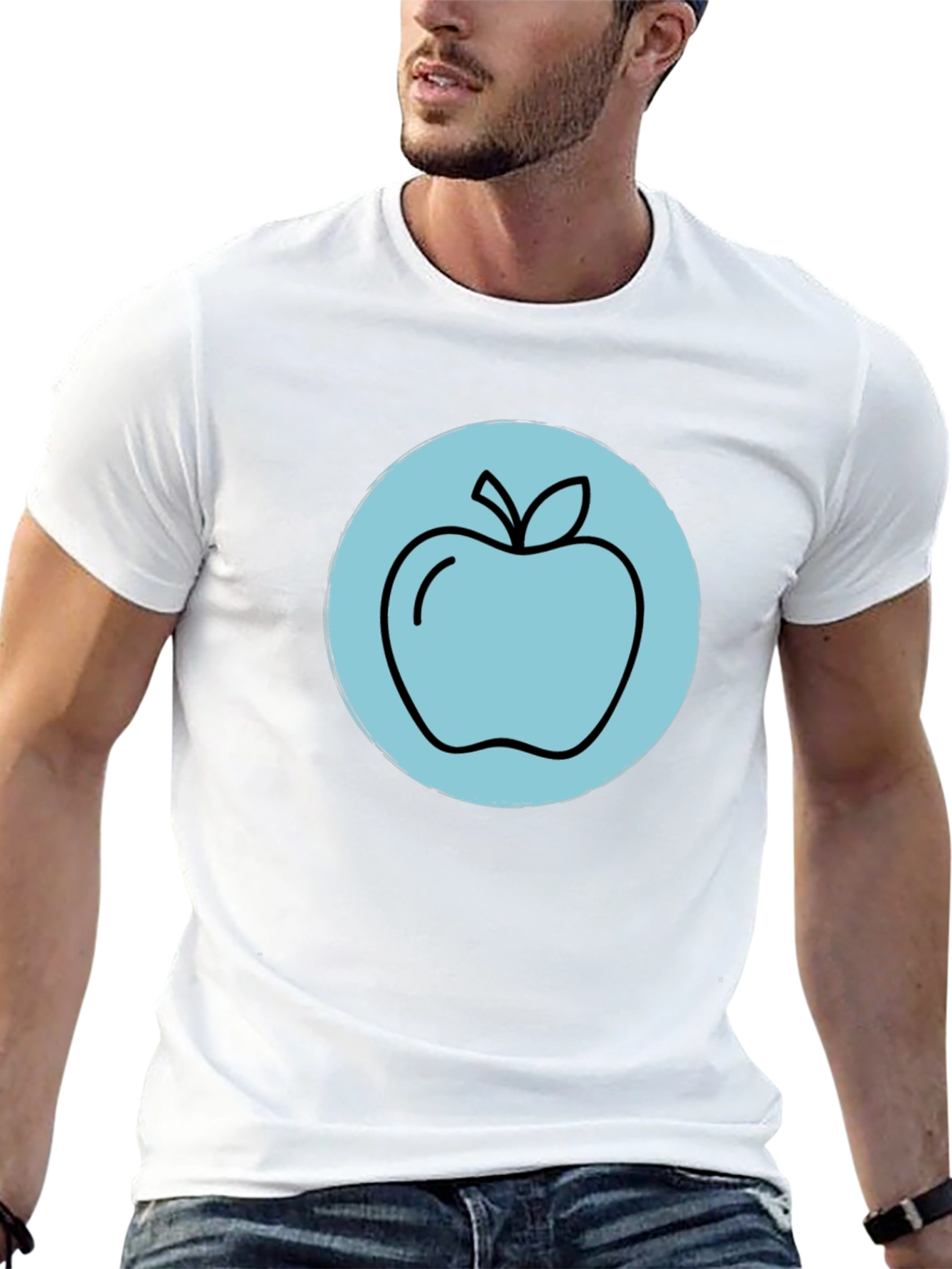 Apple Graphic Black T-Shirt