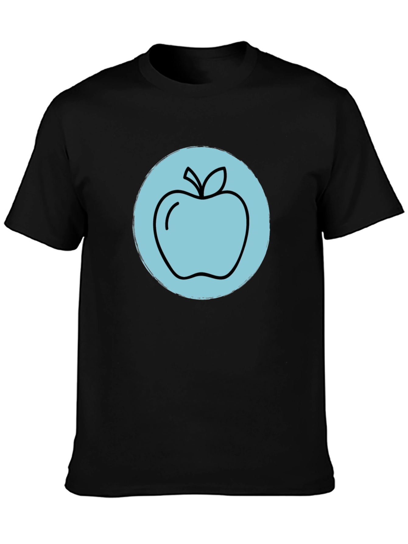 Apple Graphic Black T-Shirt