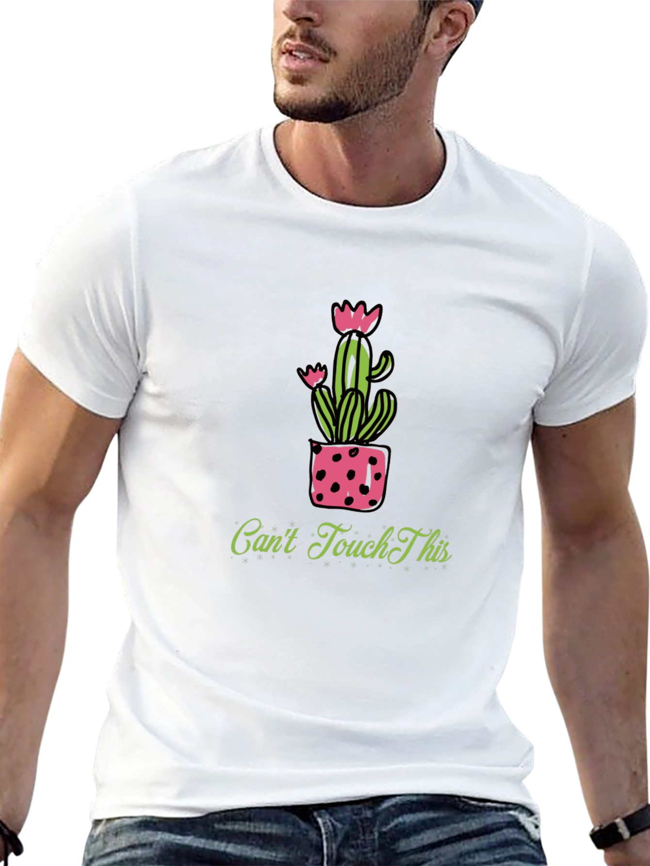 Cactus Tee - Cant Touch This Black T-Shirt